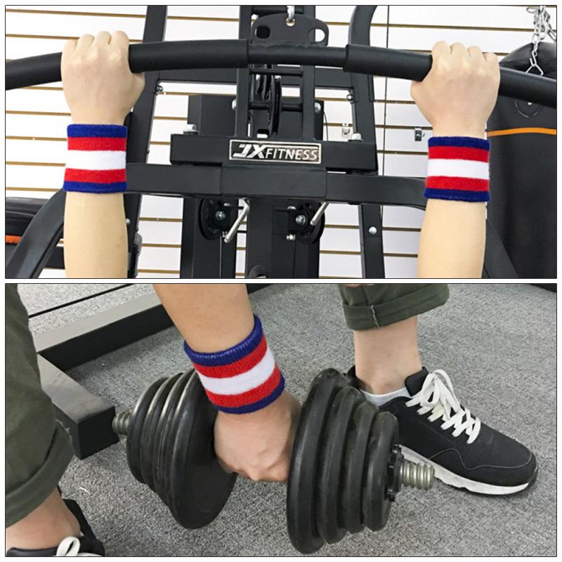 Doğal Pamuk spor (erkekkadın) bileklik Wristband World