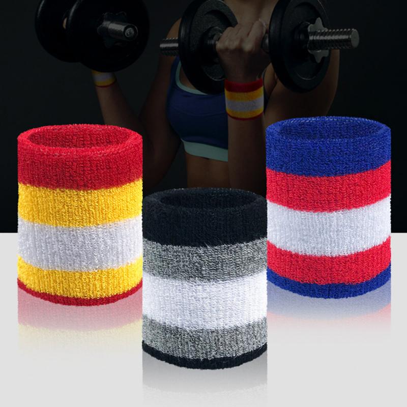 Doğal Pamuk spor (erkekkadın) bileklik Wristband World